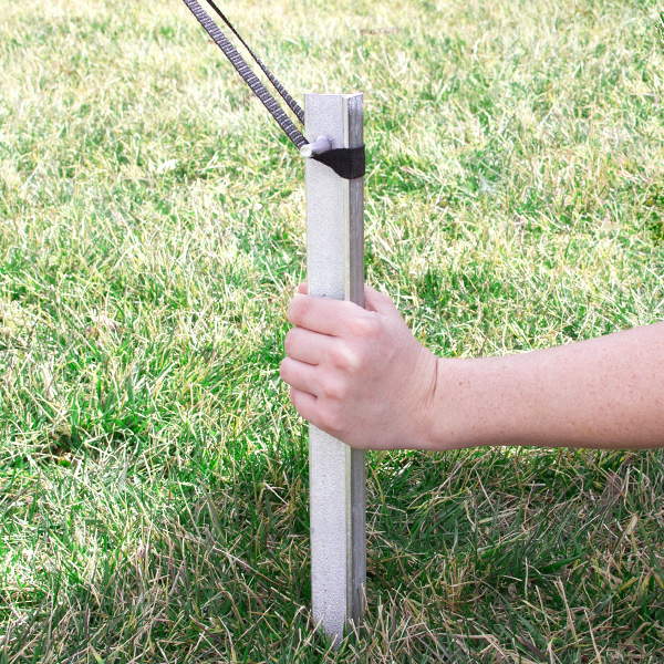 Large tent outlet stakes