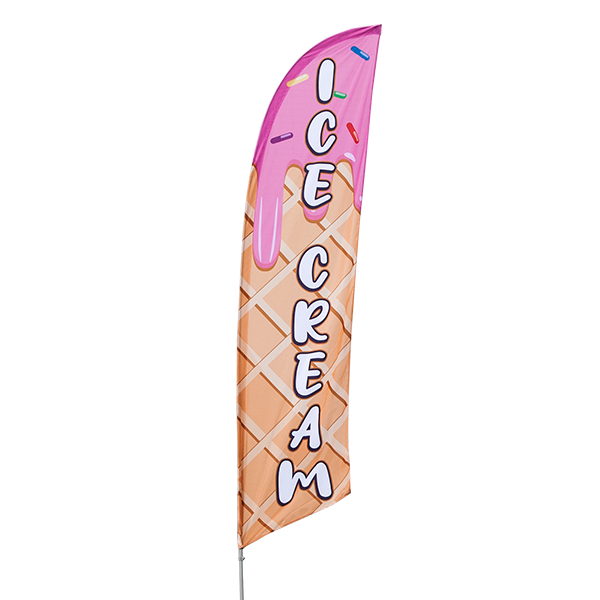 Ice Cream Flags | Verticle Message Banners | Vispronet