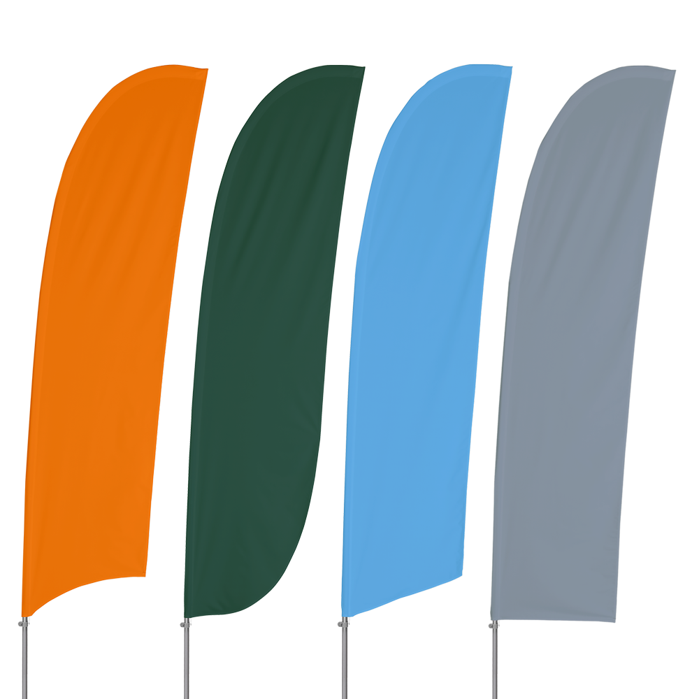 Solid Color Blade Flags | Vispronet